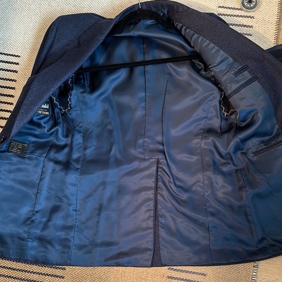 Vintage Classic Navy Men's Suit & Vest - Picture 4 of 8